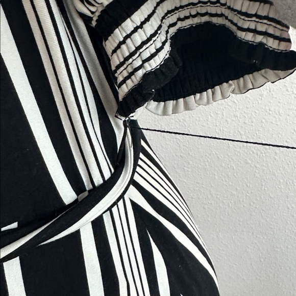 Karl Lagerfeld Asymmetrical Black and White Dress - Picture 3 of 5